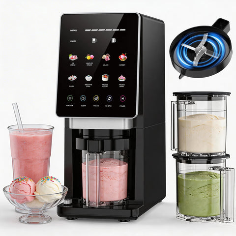 Machine à Glaces Italiennes & Sorbets – 8 Programmes, Auto-Nettoyante