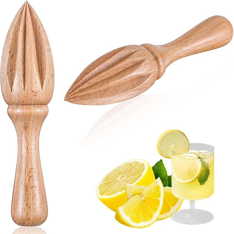 Presse-Agrumes Manuel en Bois – Mini Presse-Citron & Orange Portable