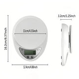 Balance de Cuisine Électronique Portable 5kg/1g – Écran LED, Pâtisserie & Cuisine