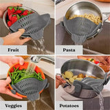 Passoire à Clipser pour Casseroles – Égouttoir Réglable en Acier Inoxydable