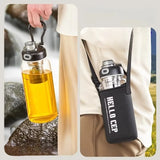 Grande Bouteille en Verre avec Filtre à Thé Inox – 800ml à 2,5L, Sport & Bureau