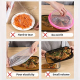 Films de Protection Alimentaire Élastiques – Couvre-Bols Fraîcheur (50/100 pcs)