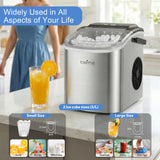 Machine à Glaçons Automatique Portable – 12kg/24h, Glaçons en 6 Minutes