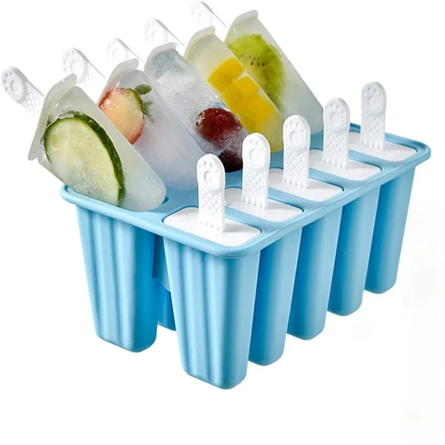 Moules à Glaces Esquimaux Sans BPA – 6 ou 10 Bâtonnets Réutilisables