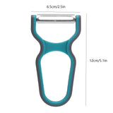 Set de 3 Éplucheurs en Acier Inoxydable – Manche Antidérapant, Couteau Économe