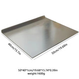 Grande Planche à Découper en Inox en L – Double Face pour Découpe & Pâtisserie