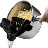 Passoire à Clipser pour Casseroles – Égouttoir Réglable en Acier Inoxydable
