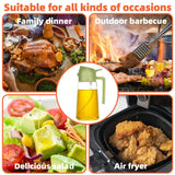 Spray à Huile 2-en-1 Grande Capacité 500ml – Vaporisateur & Verseur pour Cuisine, Friteuse à Air, BBQ