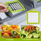 Hachoir Multifonctionnel 16 en 1 – Râpe, Trancheur & Coupe-Légumes Portable