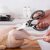 Ciseaux de Cuisine Multifonction en Inox – Pizza, Salade & Herbes