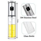 Spray Huilier en Verre 100ml – Nébuliseur d'Huile d'Olive pour Salade, BBQ, Pâtisserie & Four