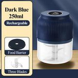 Mini Hachoir Électrique Sans Fil USB 250ml – Ail, Légumes, Oignons & Herbes