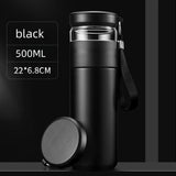 Mug Isotherme à Thé 500ml en Inox – Compartiment à Thé Indépendant