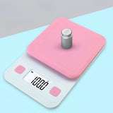 Balance de Cuisine Compacte – Écran HD, Précision 0,1g, Rose ou Bleu
