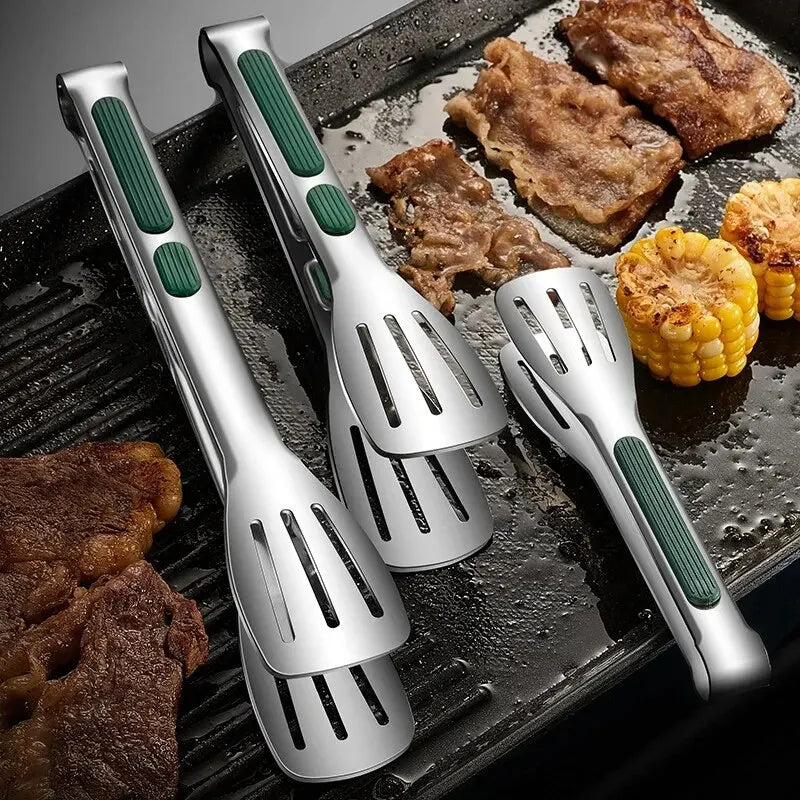 Pince de Cuisine en Inox Antidérapante – Service Viande, Salade & BBQ