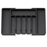 Range-Couverts Rétractable Noir – Organisateur de Tiroir Extensible