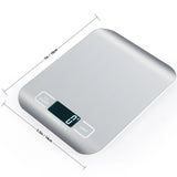 Balance de Cuisine Numérique en Acier Inoxydable – Écran LCD, Précision 1g, Pâtisserie & Cuisine