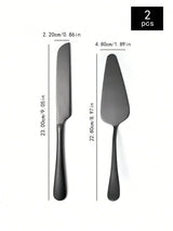 Set de 2 Coupe-Pizzas & Gâteaux en Acier Inoxydable – Cuisine & Fêtes