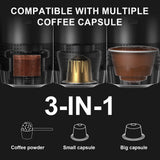 Machine à Expresso Portable Sans Fil 3-en-1 – Capsules & Café Moulu, 20 Bars