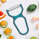 Set de 3 Éplucheurs en Acier Inoxydable – Manche Antidérapant, Couteau Économe