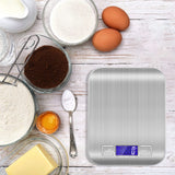 Balance de Cuisine LED en Acier Inoxydable 5/10kg – Précision 1g, Pâtisserie & Bijoux