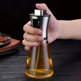 Spray Huilier en Acier Inoxydable & Verre 170ml – Anti-Fuite, Sans PVC, pour Cuisine, BBQ & Salade