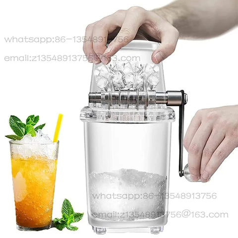 Machine à Glace Pilée Manuelle – Broyeur à Glaçons pour Granités & Cocktails