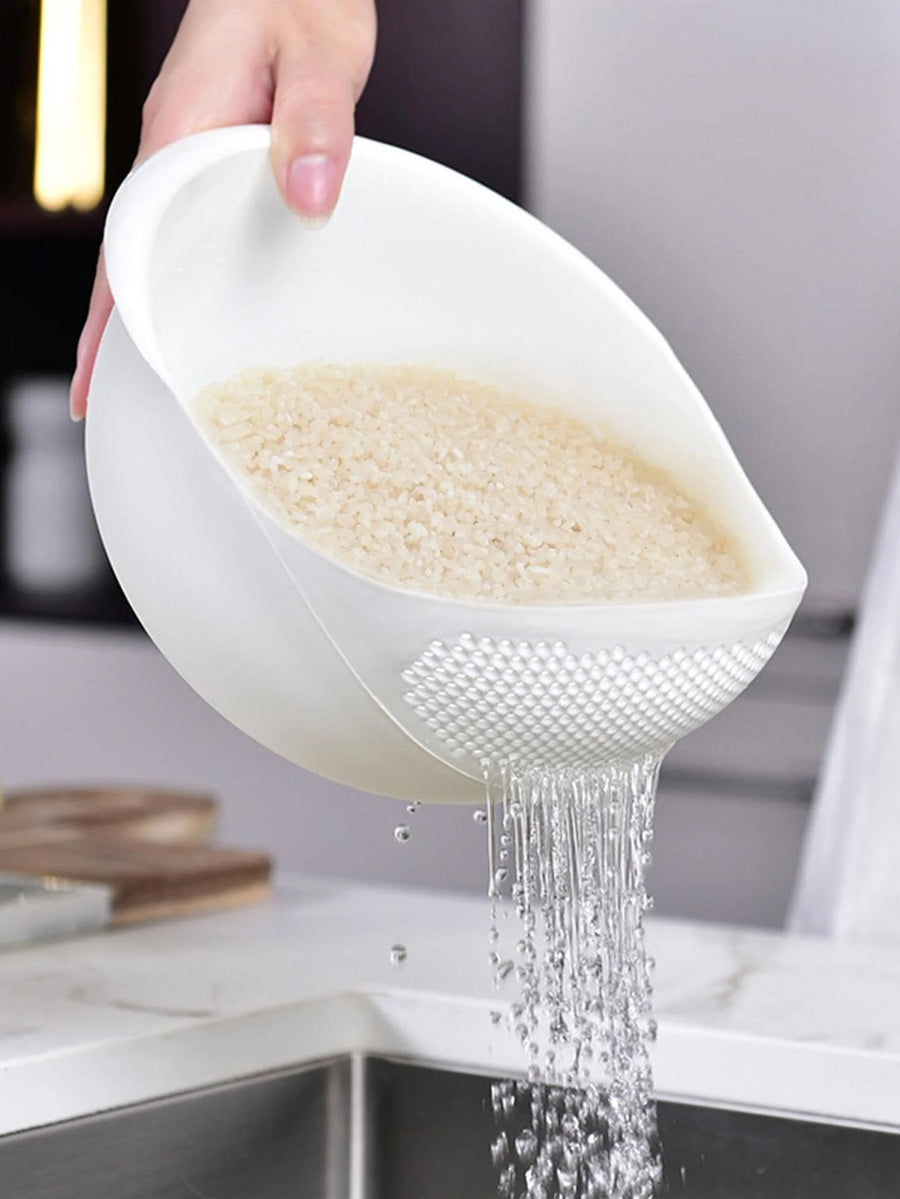 Passoire Bol avec Poignée – Égouttoir pour Riz, Fruits & Légumes
