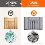 Range-Couverts Rétractable Noir – Organisateur de Tiroir Extensible