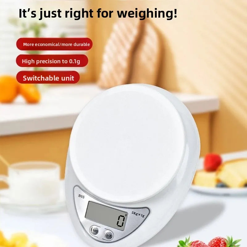 Balance de Cuisine Numérique 5kg/1g – Écran LED, avec ou sans Plateau