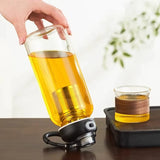 Grande Bouteille en Verre avec Filtre à Thé Inox – 800ml à 2,5L, Sport & Bureau