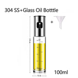 Spray Huilier en Verre 100ml – Nébuliseur d'Huile d'Olive pour Salade, BBQ, Pâtisserie & Four