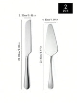 Set de 2 Coupe-Pizzas & Gâteaux en Acier Inoxydable – Cuisine & Fêtes