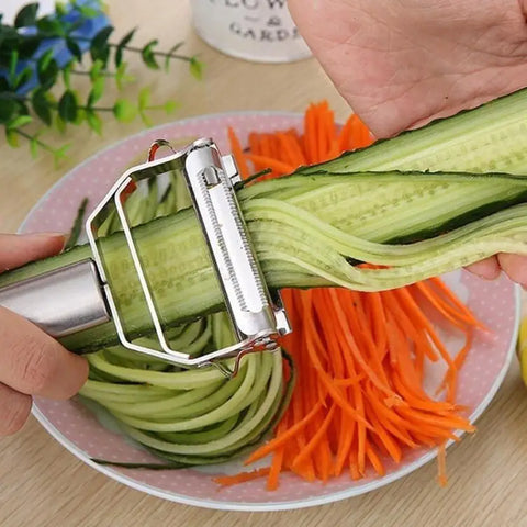 Râpe Julienne en Acier Inoxydable – Éplucheur & Trancheuse Légumes et Fruits