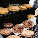 Spatule de Grill Carrée Anti-Brûlure – Steak, Burger, Pancake, BBQ & Plancha