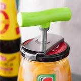 Ouvre-Bocal Rotatif en Inox – Ouvre-Couvercle Réglable Anti-Effort