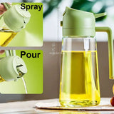 Spray à Huile 2-en-1 Grande Capacité 500ml – Vaporisateur & Verseur pour Cuisine, Friteuse à Air, BBQ