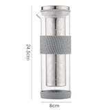 Carafe Cold Brew 800ml en Verre Borosilicate – Café Infusé à Froid & Thé Glacé