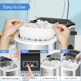 Machine à Glaçons Automatique Portable – 12kg/24h, Glaçons en 6 Minutes