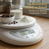 Balance de Cuisine Électronique Portable 5kg/1g – Écran LED, Pâtisserie & Cuisine