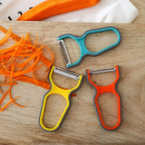Set de 3 Éplucheurs en Acier Inoxydable – Manche Antidérapant, Couteau Économe