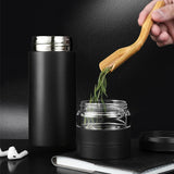 Mug Isotherme à Thé 500ml en Inox – Compartiment à Thé Indépendant