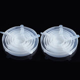 Couvercles Extensibles en Silicone – Lot de 6, Compatibles Micro-Ondes