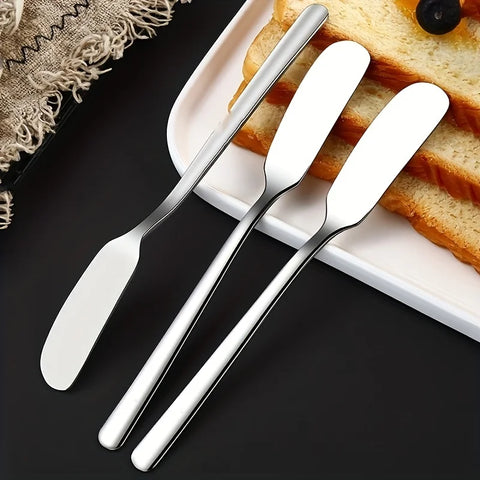 Set de 2 Couteaux à Beurre en Acier Inoxydable – Fromage, Confiture & Crème