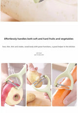 Éplucheur en Acier Inoxydable Manche PP – Couteau Économe Légumes & Fruits