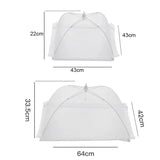 Cloche Alimentaire Pliable Anti-Mouches – Couvre-Plat en Maille pour Repas Extérieur