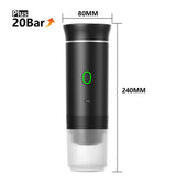 Machine à Expresso Portable Sans Fil 3-en-1 – Capsules & Café Moulu, 20 Bars