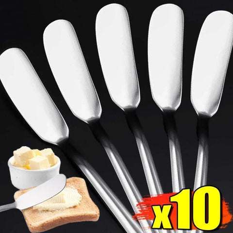 Couteaux à Beurre en Acier Inoxydable – Long Manche, Fromage, Confiture & Pain