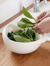 Passoire Bol avec Poignée – Égouttoir pour Riz, Fruits & Légumes