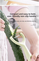 Éplucheur en Acier Inoxydable Manche PP – Couteau Économe Légumes & Fruits